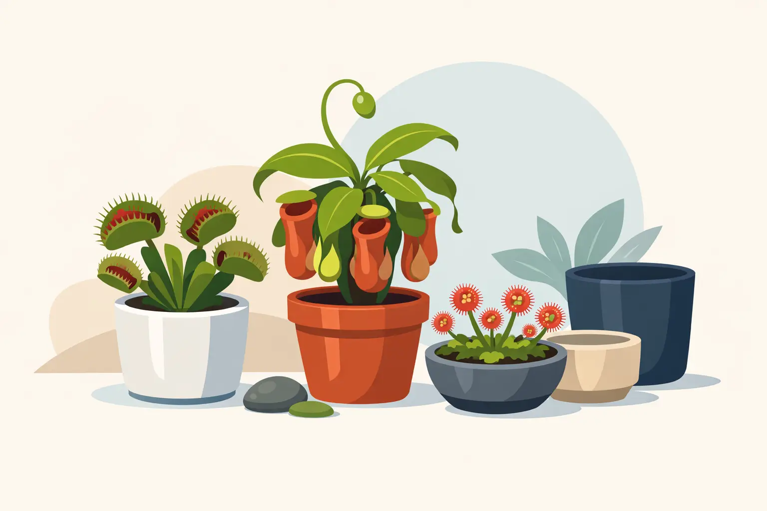 Cómo elegir macetas para plantas carnívoras