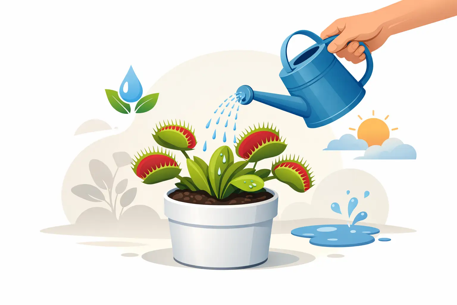Cómo regar Dionaea muscipula sin cometer errores