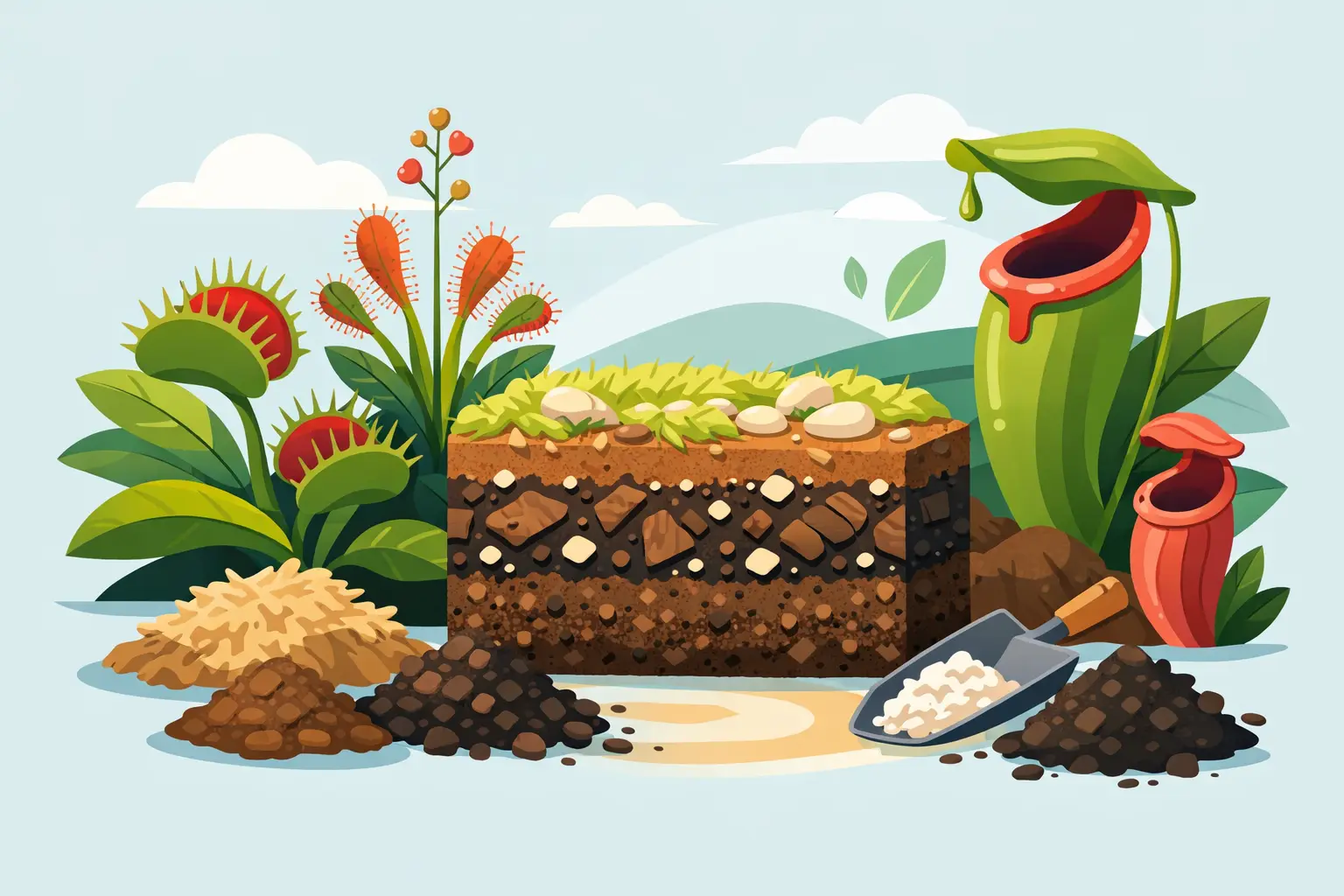 El mejor sustrato para plantas carnívoras