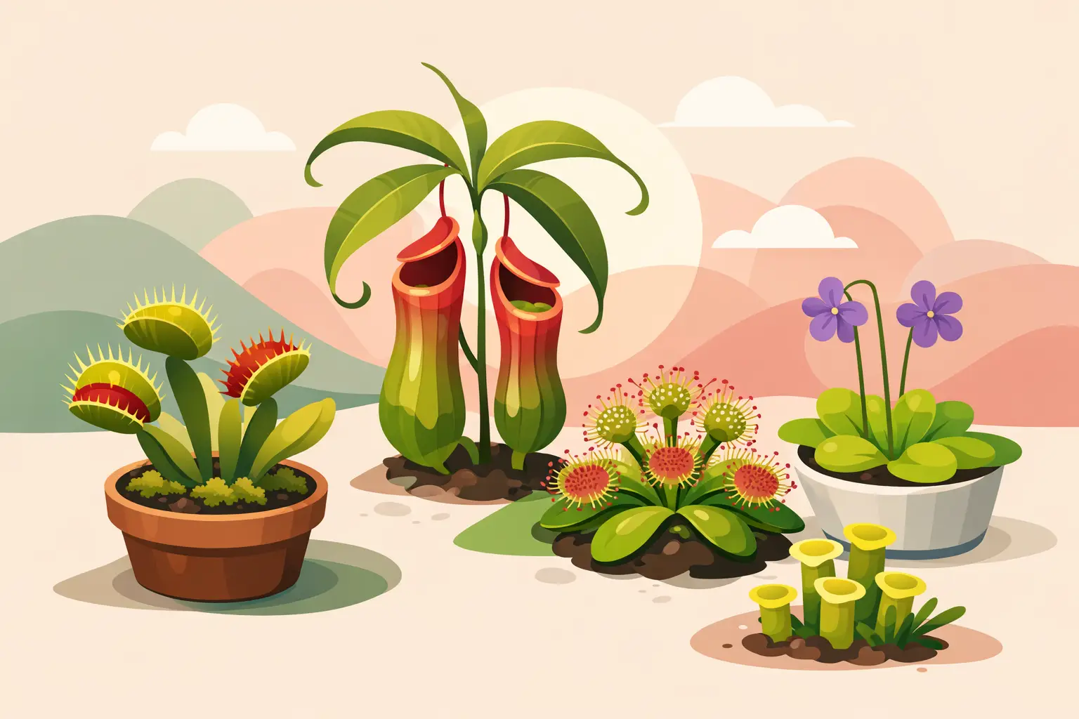 Plantas carnívoras para principiantes: 5 fáciles