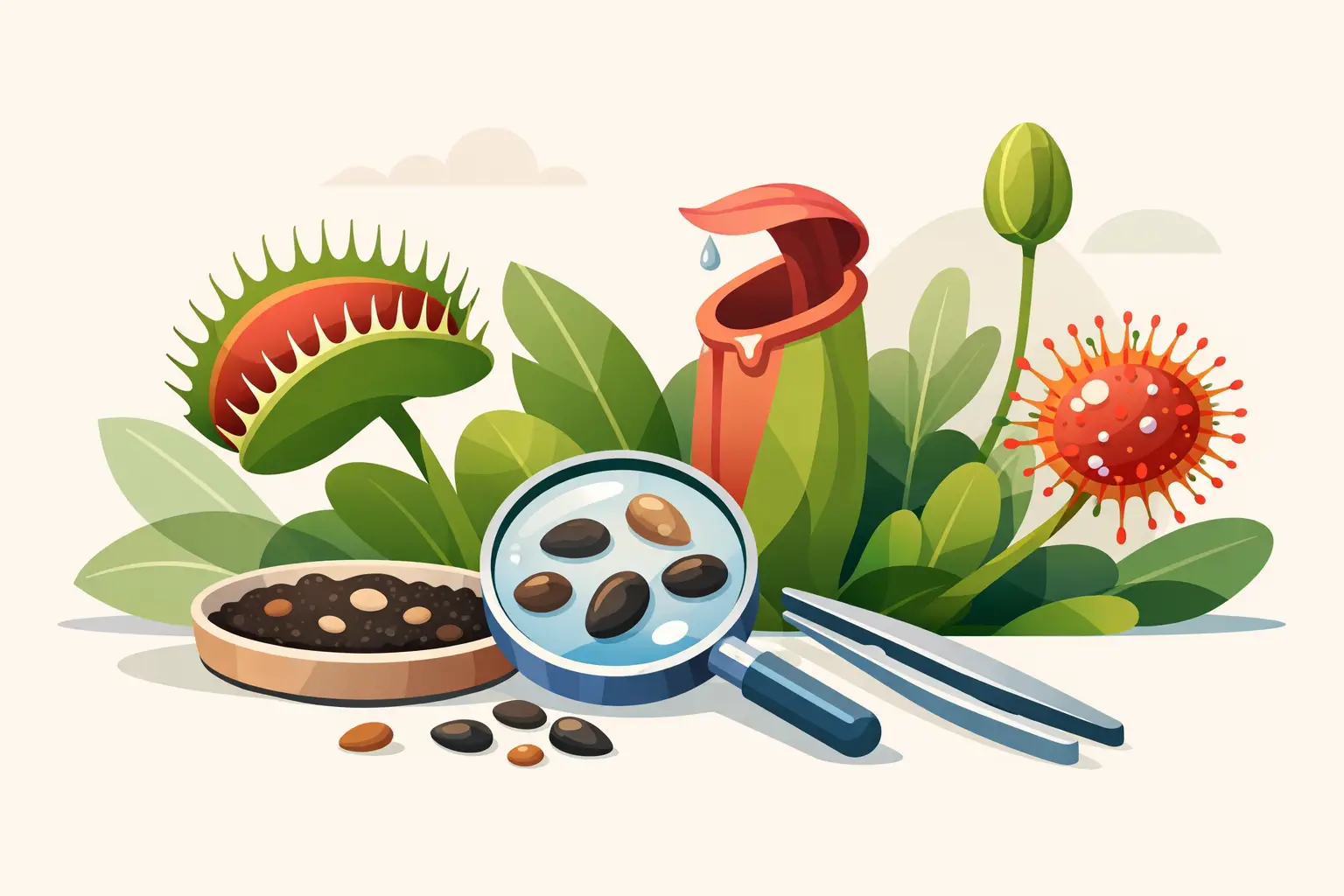 Cómo elegir semillas de plantas carnívoras fiables