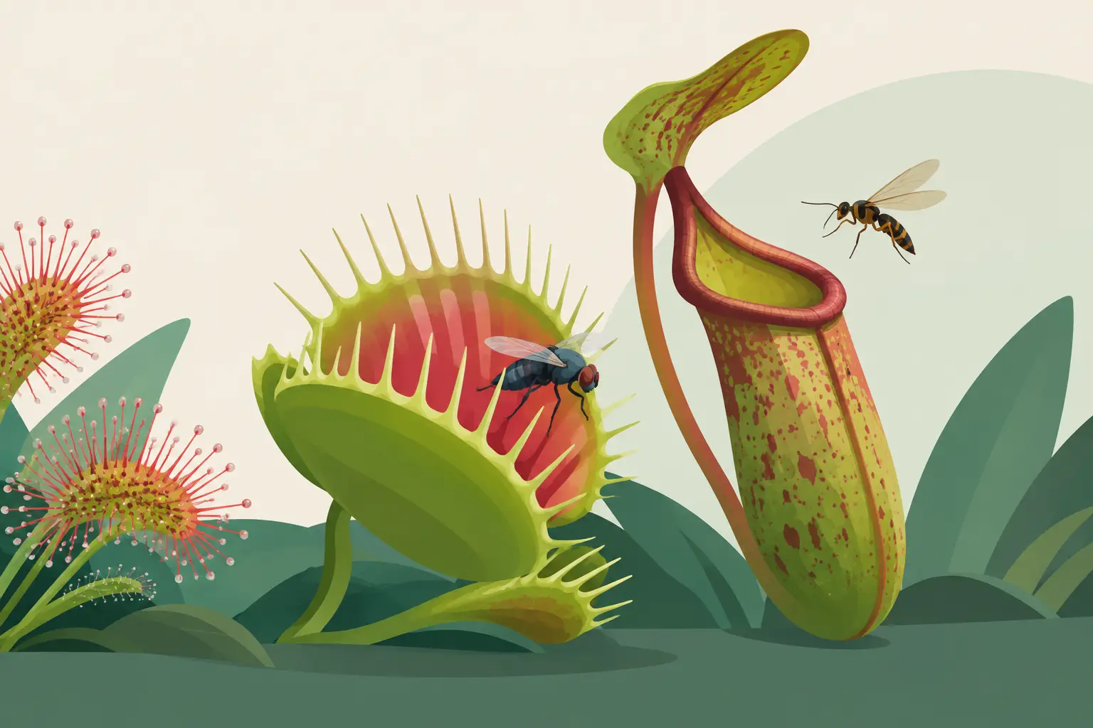 ¿Las carnívoras necesitan insectos para vivir?