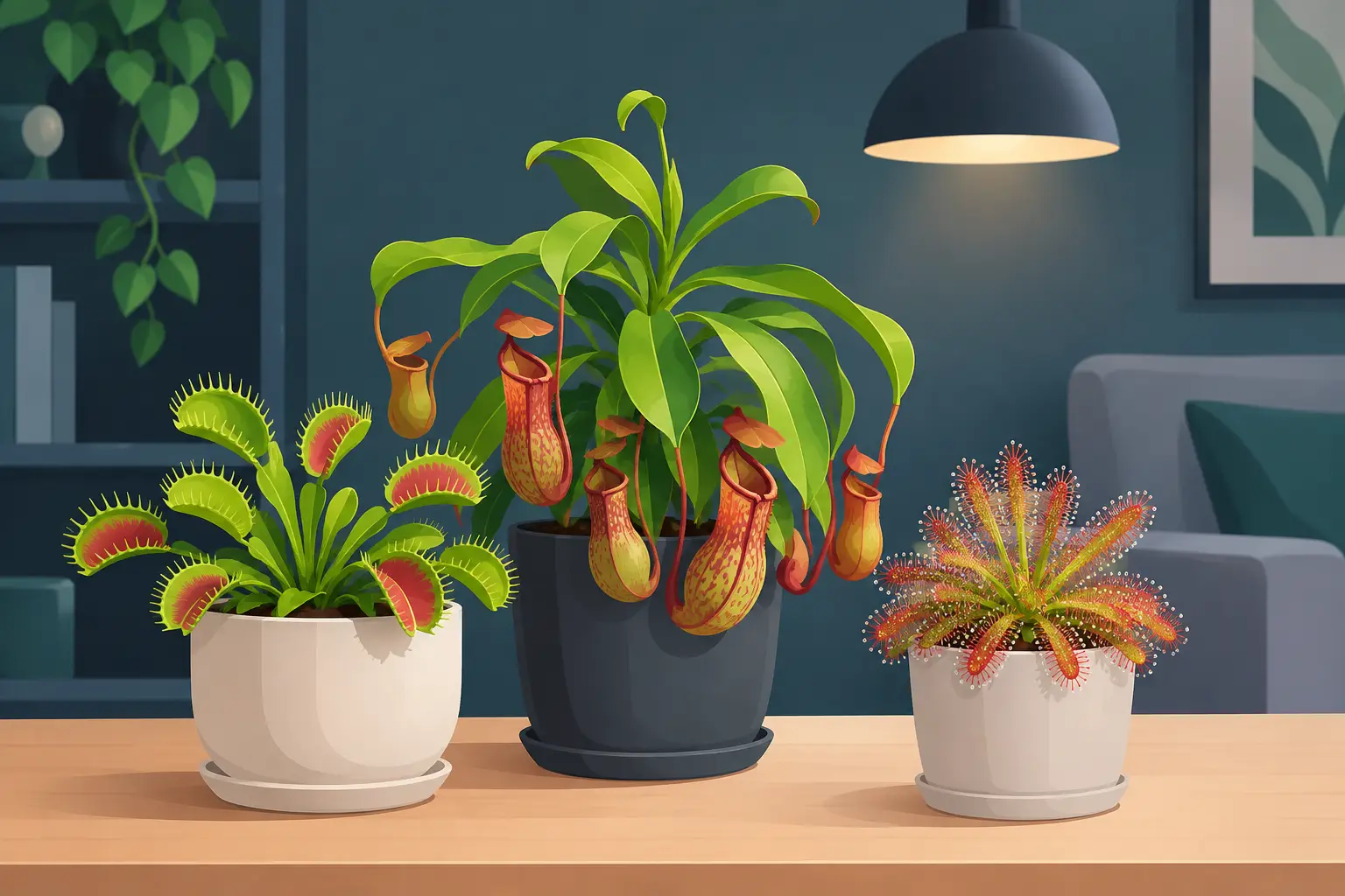 ¿Pueden vivir las carnívoras sin sol en casa?